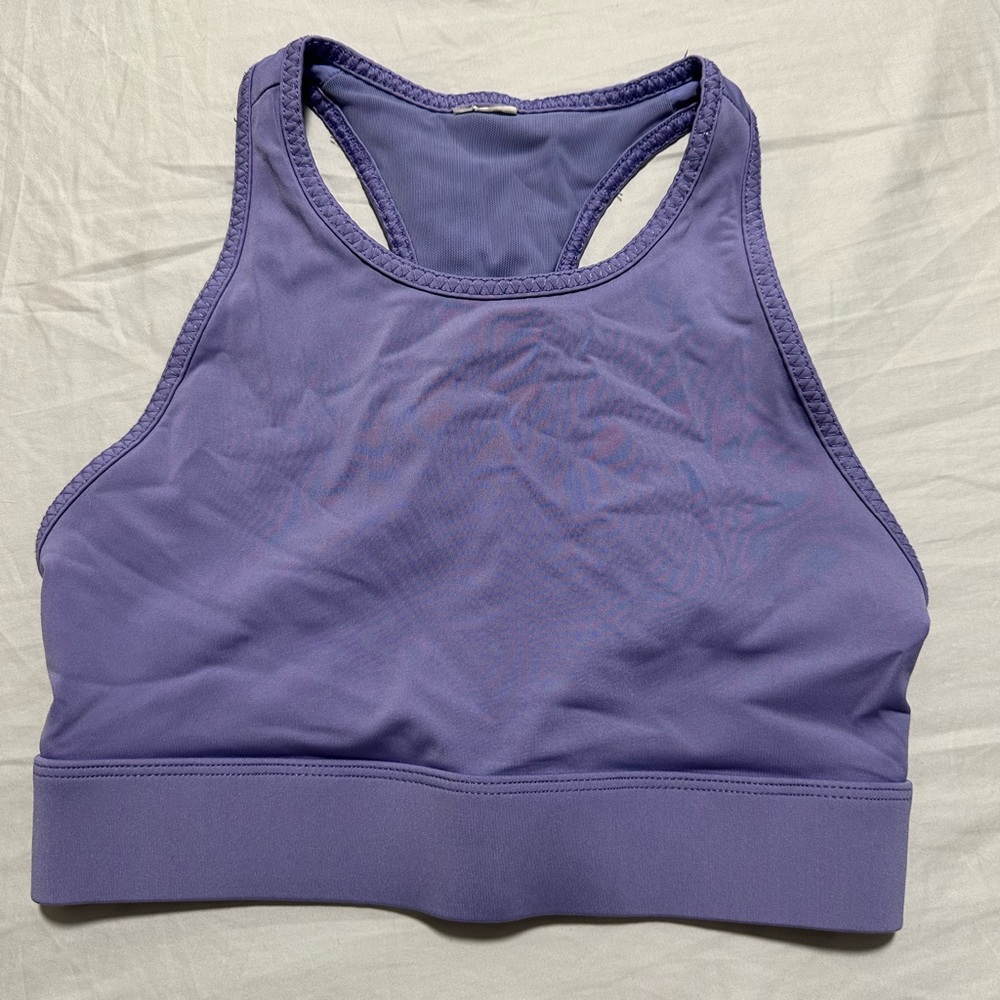 Fabletics Trinity Sports Bra - Purple Xsmall